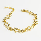 [Gold] Slim Thorne Bracelet