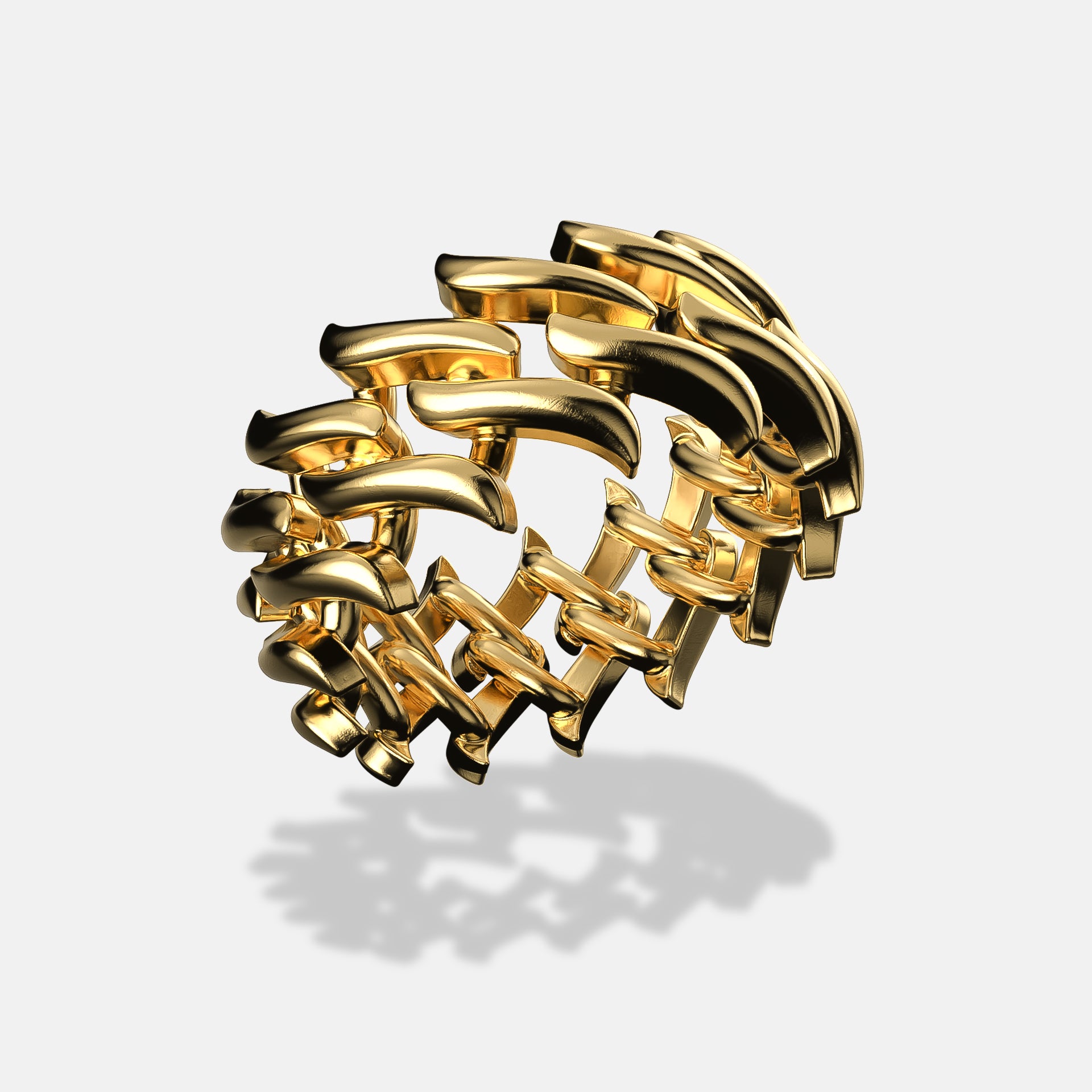 Spiked Cuban Ring