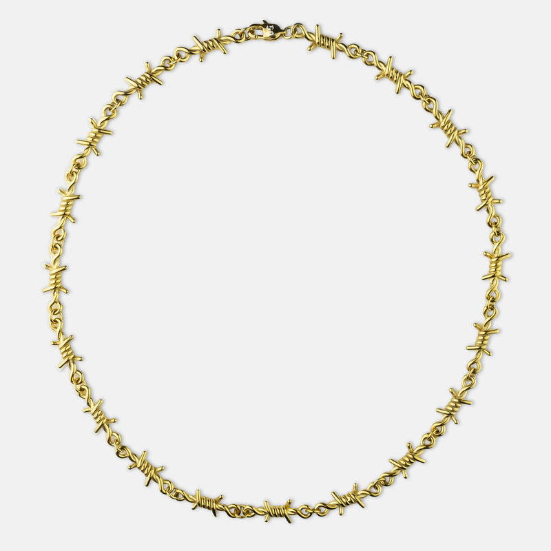 [Gold] Barbed Wire Necklace