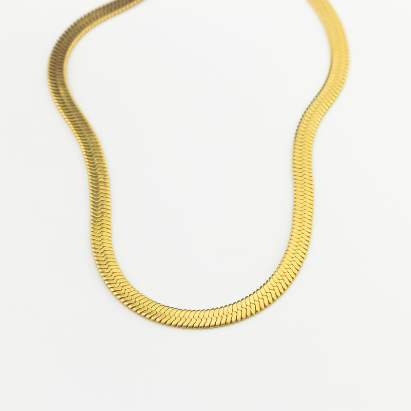[Gold] Herringbone Necklace