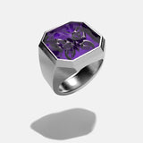 Butterfly Signet Ring [Purple]