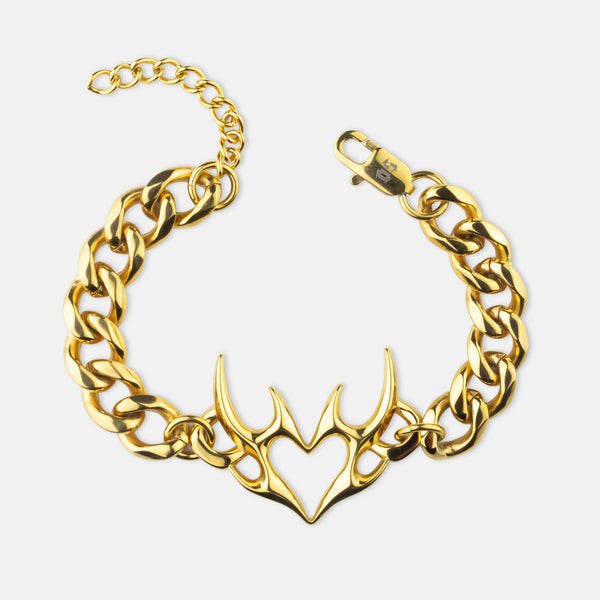 [Gold] Tribal Heart Bracelet